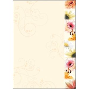 Sigel Motivpapier Flowerstyle A4 VE=50 Blatt