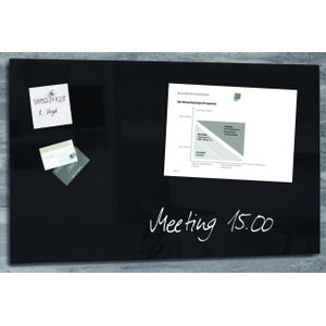 Sigel - Artverum - Magneetbord - Zwart - Hoogglans - 100x65cm