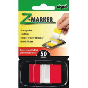 12 x Sigel Haftmarker Film Color-Tip rot VE=50 Stück