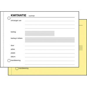 Sigel Kwitantieboekje - Expres - A6 - 2x50 Vel - Zelf Kopiërend - SI-40050