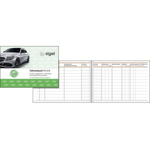 Sigel Formularbuch Fahrtenbuch Pkw A6 quer VE=44 Blatt
