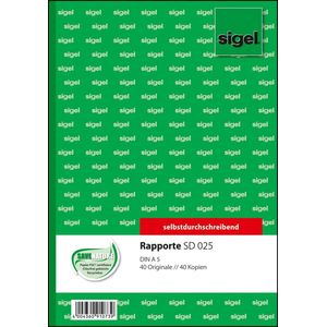 Sigel Formulieren - Rapport A5 zelfdoorschrijvend, 2x40 BL 1 Stuk