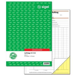 Sigel Auftrag A4 hoch 1. und 2. Blatt bedruckt selbstdurchschreibend 2