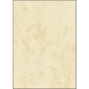 Sigel designpapier - A4 - marmer beige - 90 grams - 100 vel - SI-DP372