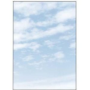 Gekleurd Papier - Clouds - A4 - Blauw/Wit - 90 g/m² - FSC-gecertificeerd