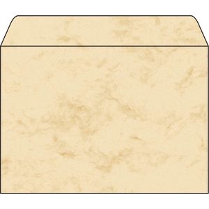 SIGEL DU203 enveloppen marmer beige DIN C5 (16,2 x 22,9 cm), 25 stuks