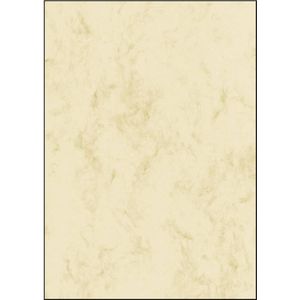 Sigel designpapier A4 - marmer beige - 200 grams - 25 vel - SI-DP191