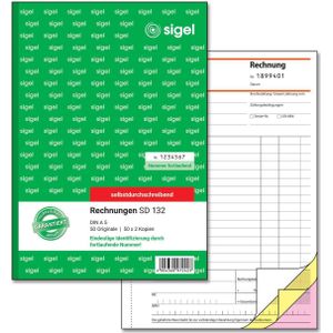 Formularbuch Rechnung A5 hoch selbstdurchschreibend VE=3x50 Blatt