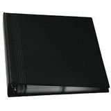 Sigel Visitenkarten-Ringbuch zweireihig A4 schwarz/matt Register A-Z f