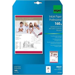 Sigel - Inkjet Professional - Fotopapier - Wit - 160 g/m² - A4 - 25 vellen