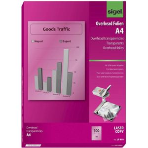 Sigel LF419 Laser A4 (210×297 mm) Transparant 100vel printing film