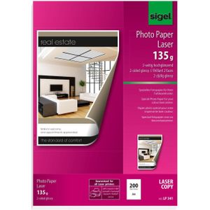 Sigel - Fotopapier - A4 - Hoogwit Glans - 135g - 200 Vel