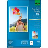 Sigel inkjet fotopapier - Everyday plus - A4 - hoogglanzend - 170 grams - 50 vel - SI-IP714