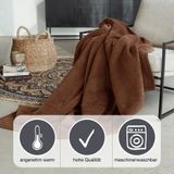 IBENA Wohndecke »Luxus«, verschiedene Größen, unifarbenes Design, Kuscheldecke
