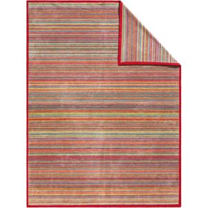 Jacquard Plaid Ibena Messina Rood Multi