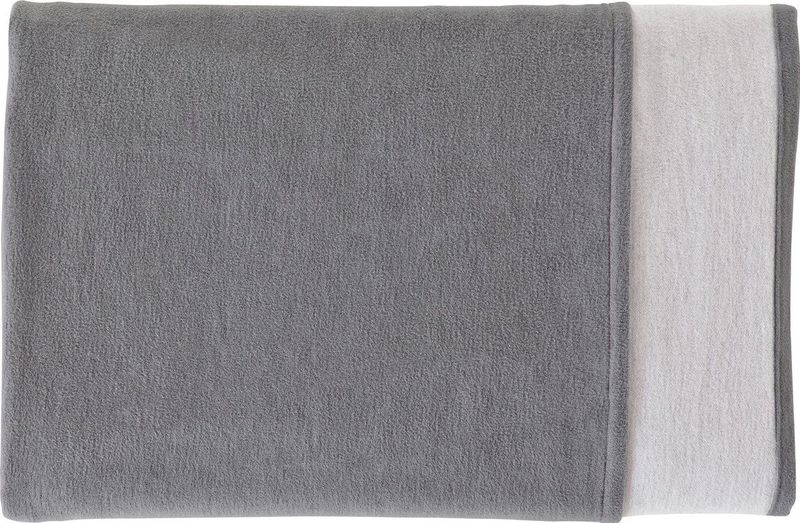 IBENA Wohndecke ""Cotton Pur"" grau 140 x 200 cm
