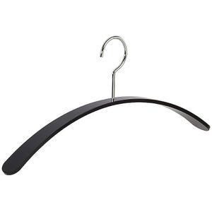 Designkleerhanger CURVE, acryl, VE = 4 stuks, zwart