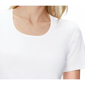 Nina von C dames T-shirt biologisch katoen - Dames aansluitend wit ondershirt - 100 katoen