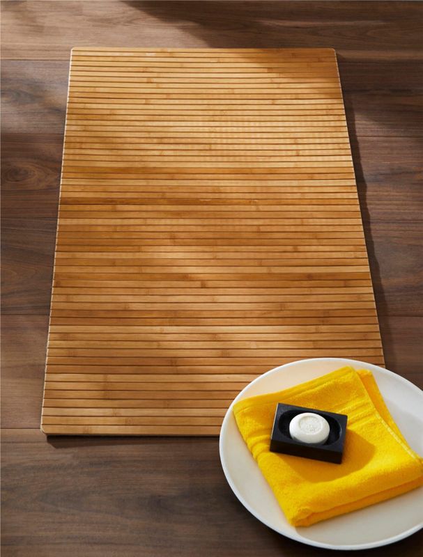 Kleine Wolke - Bambus Badmat - Bruin - Bamboe