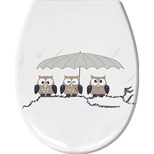 Kleine Wolke Wc-bril uilen taupe 37 x 45 cm