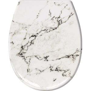 Kleine Wolke Marble WC-bril, duroplast, antraciet, 37 x 45 x 5 cm