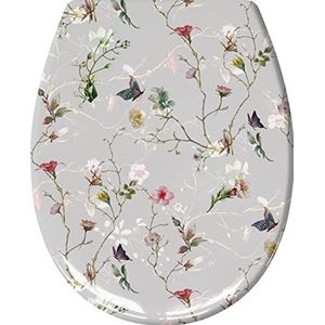 Kleine Wolke Wc-bril Flores met softclosemechanisme, 37 x 45 cm, meerkleurig