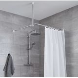 Kleine Wolke Douchegordijnstang Universeel Ø 25 mm 345101001 RVS