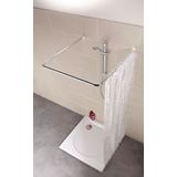 Kleine Wolke Douchegordijnstang Universeel Ø 25 mm 345101001 RVS