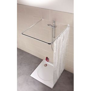 Kleine Wolke Douchegordijnstang Universeel Ø 25 mm 345101001 RVS