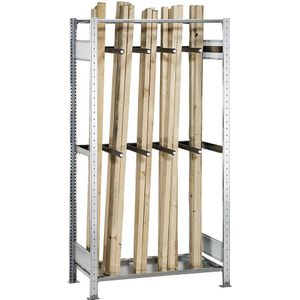 SCHULTE Anbau-Schwerlastregal 22625 silber 100,0 x 50,0 x 200,0 cm