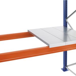 SCHULTE Stalen paneelniveau, voor diepte 1100 mm, voor lengte 2700 mm, bodemdikte 1,5 mm