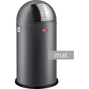 Wesco Pushboy Prullenbak - Afvalbak Wesco - 50 Liter - Mat Grafiet