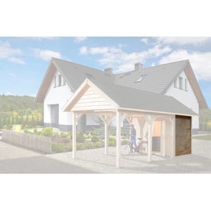 Weka Zijwand Carports Hout 28mm