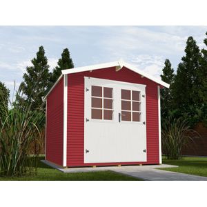 Weka Tuinhuis 218 Gr4 Rood 295x301cm | Tuinhuizen