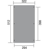 weka Einzelcarport 617 Gr.1, BxT: 322x512 cm, 215 cm Einfahrtshöhe