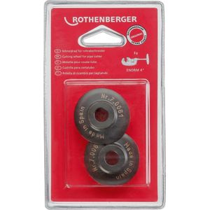 Rothenberger Reserve-snijwiel | snijwiel-d. 41 mm snijdiepte 8 mm | hooggelegeerd, geharde staal | 2 stuks in blister - 070061D 070061D