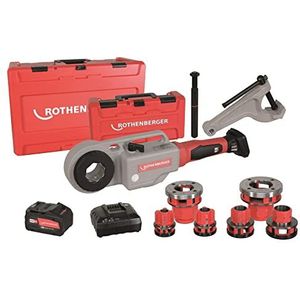 ROTHENBERGER 1000003389 Supertronic 2000 E Accutap met tegenhouder in ROCASE, ROFIX-adapter en ROBP 18/4 Li-Power accu, werkbereik 13 tot 60 mm