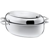 Silit Bräter »Schmortopf mit Deckel«, Cromargan® Edelstahl Rostfrei 18/10, (1 tlg.), backofengeeignet, induktionsgeeignet, für alle Herarten, 8,5 Liter