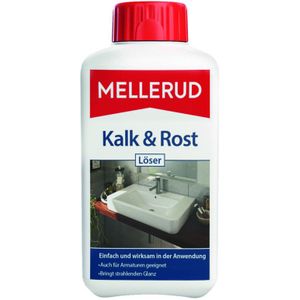 Mellerud Kalk & roestoplosser – intensieve reiniging voor stralende glans en hygiënische reinheid voor alle zuurbestendige oppervlakken – 1 x 0,5 l