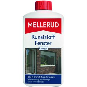 Mellerud Kunststof raamreiniger, effectief middel tegen hardnekkig vuil op raamkozijnen, rolluiken, jaloezieën, kunststof en polyrotan meubels, 1 x 1 l