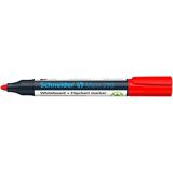 Schneider Whiteboard Marker - Maxx 290 - Ronde Punt - Rood - Voor Whiteboard en Flipover - S-129002