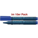 Viltstift schneider maxx 133 schuin 1-4mm blauw | 10 stuks