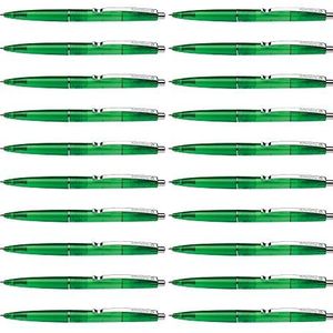 Schneider 132004 K20 Icy Colours balpen (schrijfkleur: groen, medium, onuitwisbaar) pak van 20, groen