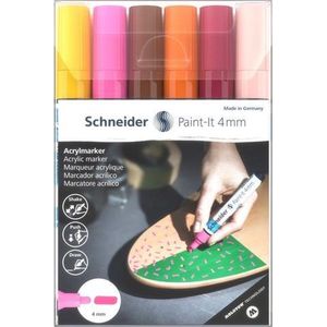 Schneider Acrylmarker - Paint-it 320 - 4mm - Etui 6 Stuks - S-120297