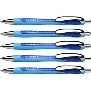 Schneider balpen - Slider Rave - XB - 1,4mm - blauw - 5 stuks - S-132503-5