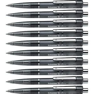 Schneider Optima balpen, M/permanent/zwart, 10 stuks