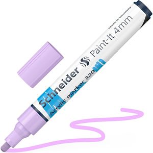 Schneider acrylmarker - Paint-it 320 - schrijfbreedte 4mm - pastel lila - acrylstiften - S-120228