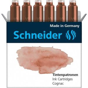 Schneider inktpatronen - pastel Cognac - doos 6 stuks - S-166107