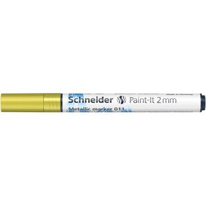 Schneider metallic marker - Paint-it 011 - lijnbreedte 2mm - geel metallic - S-ML01101063