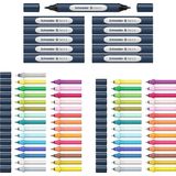 Schneider Twinmarker Paint-It 040 complete set met 72 penselen en rond